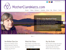 Tablet Screenshot of motherclarewatts.com